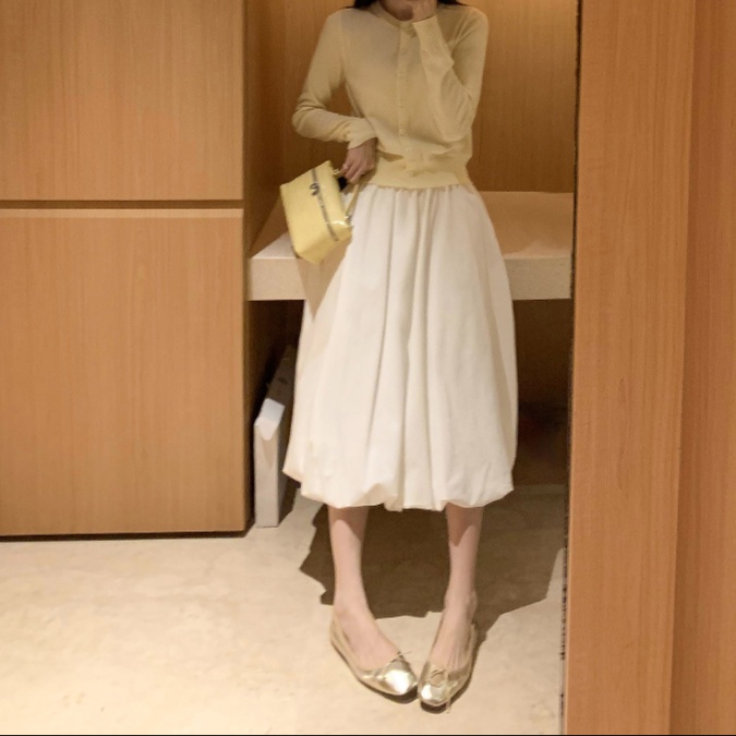 ふんわり優美バルーンロングスカート