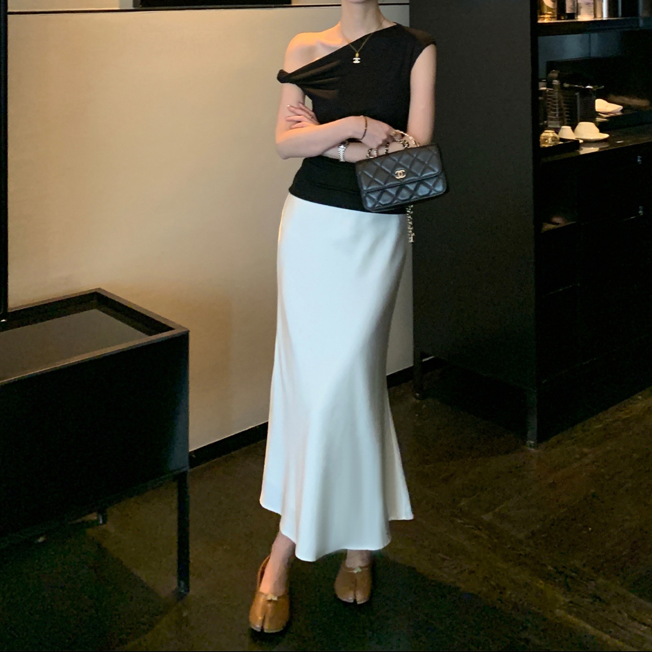 ロングスカート フレアシルエット マーメイドスカート