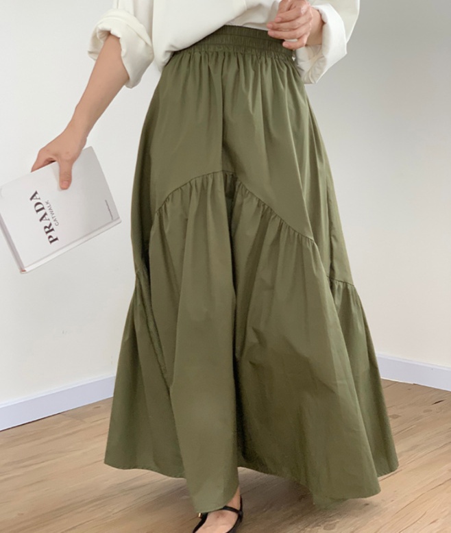 ロングスカート ティアードデザイン アシンメトリーマキシスカート