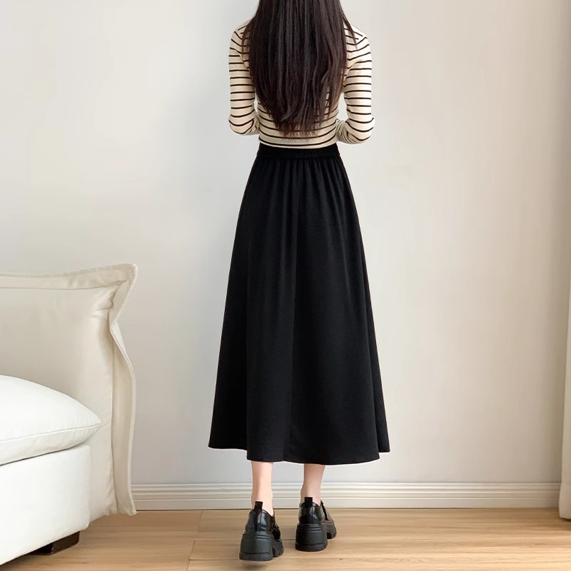 ロングスカート ロング丈フレアスカート