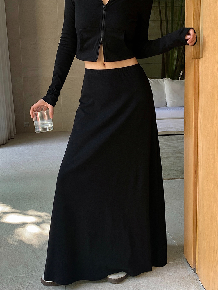 ロングスカート 優美なシルエット マキシ丈スカート