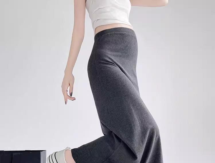 ロングスカート シンプル美シルエットマキシ丈タイトスカート