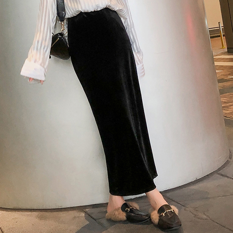 ロングスカート ストレートシルエット ロングタイトスカート