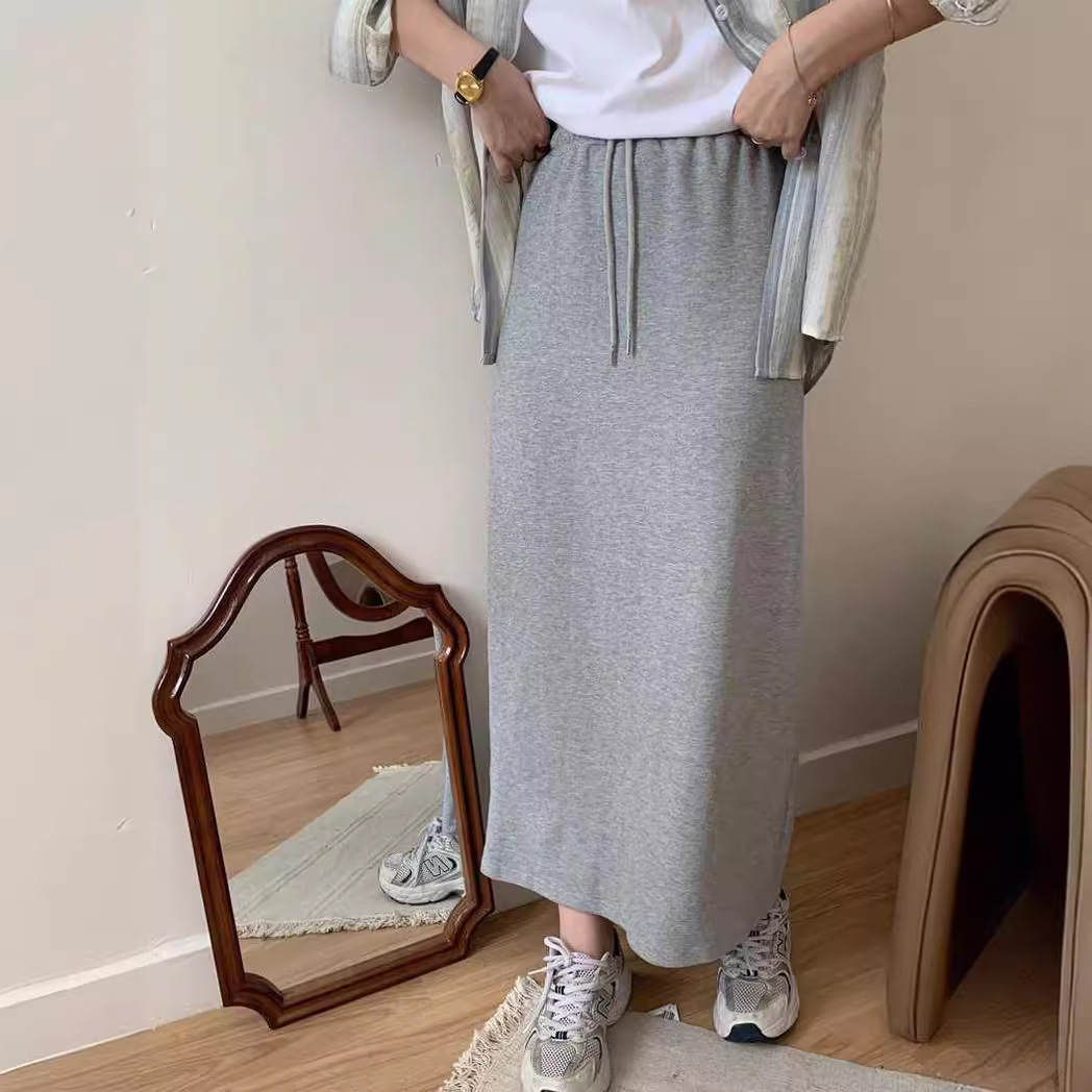 ロングスカート ゆったりシルエットのマキシスカート