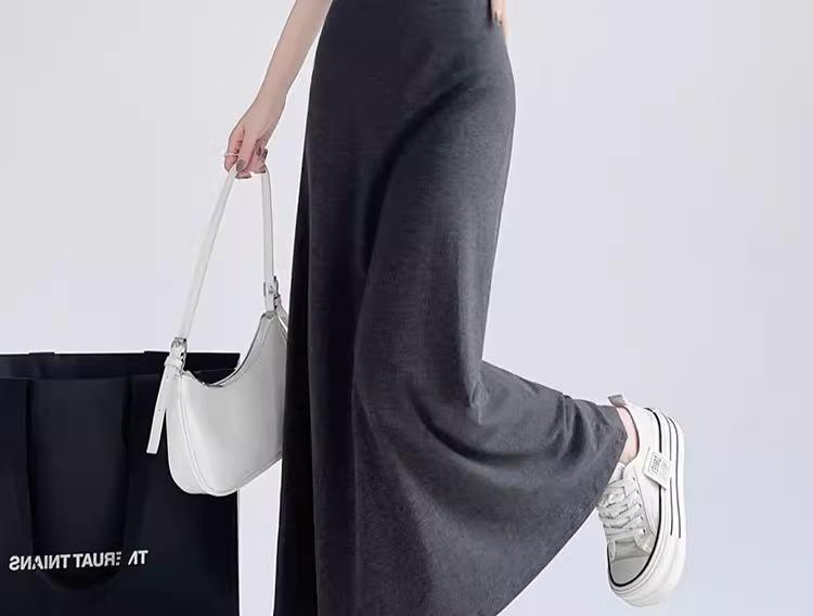 ロングスカート シンプル美シルエットマキシ丈タイトスカート