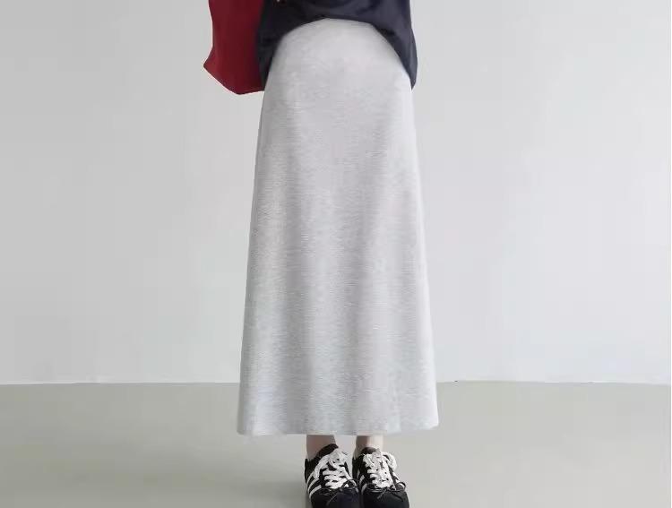 ロングスカート シンプル美シルエットマキシ丈タイトスカート