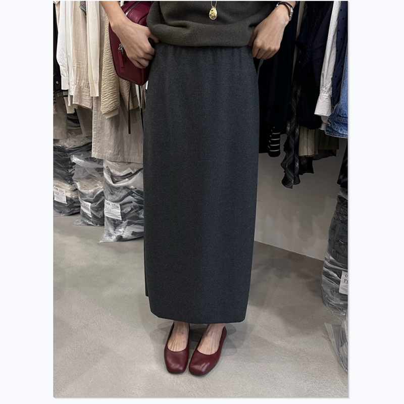 ロングスカート シンプル美シルエットロングタイトスカート