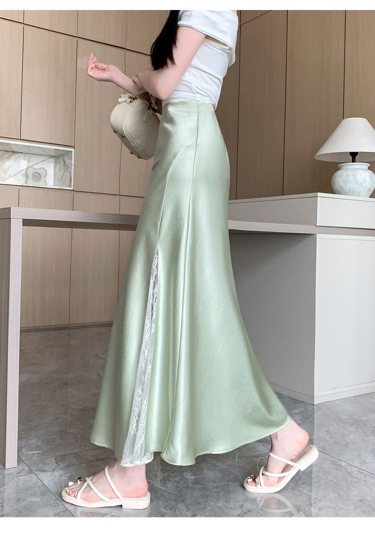 しなやかマーメイドシルエットロングスカート