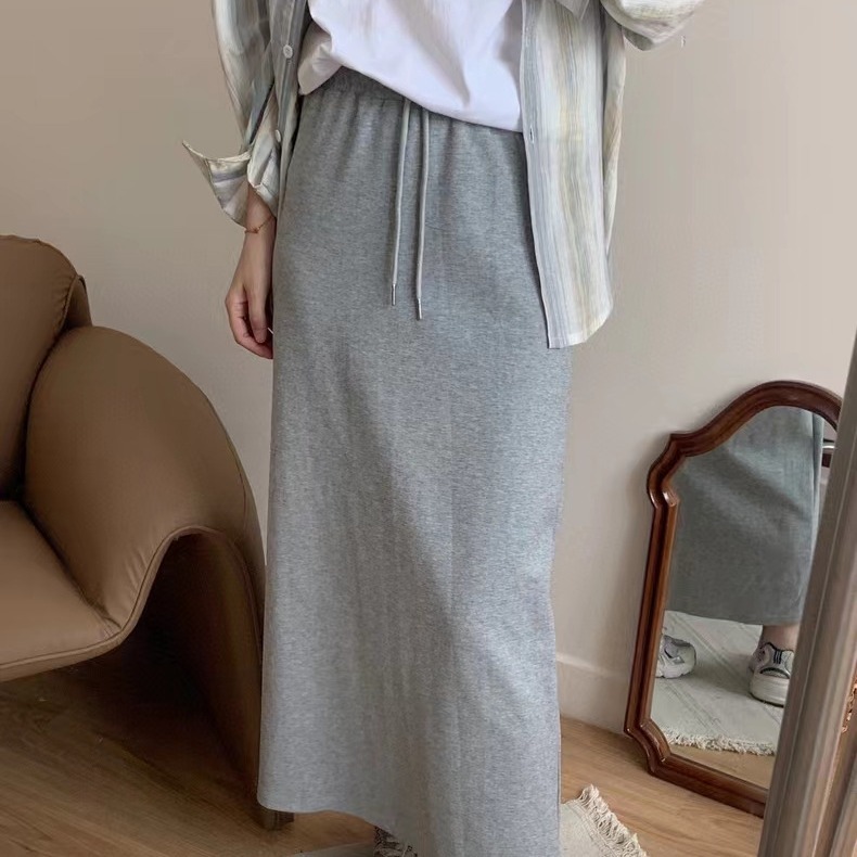 ロングスカート ゆったりシルエットのマキシスカート