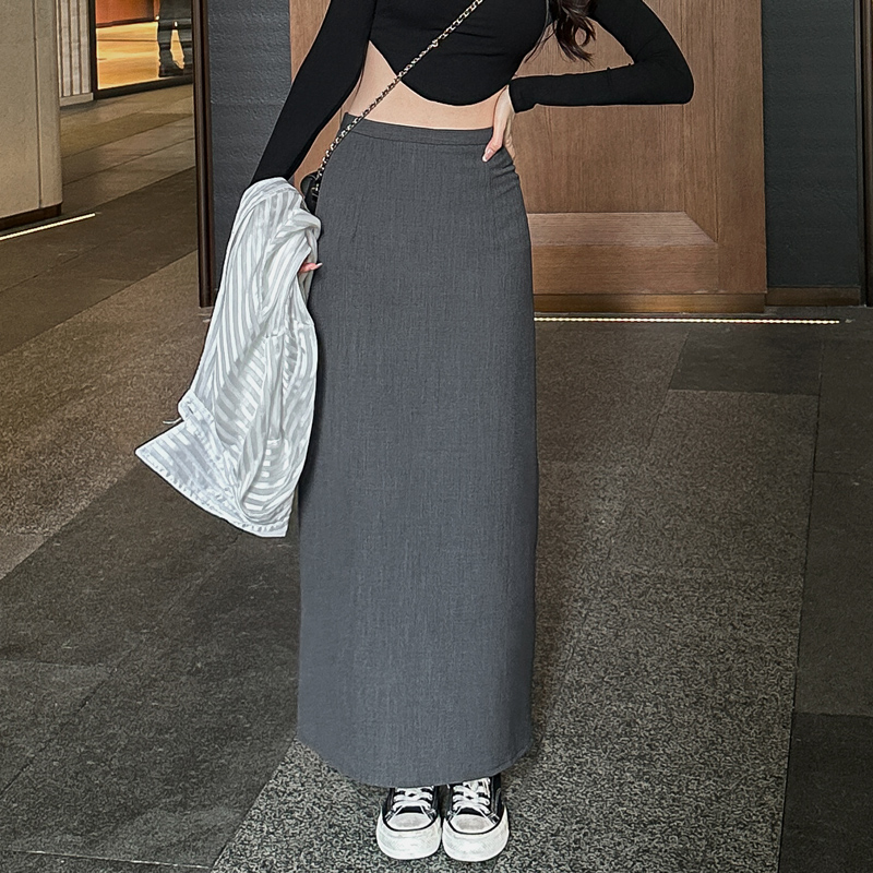 ロングスカート すっきりシルエットのロングタイトスカート