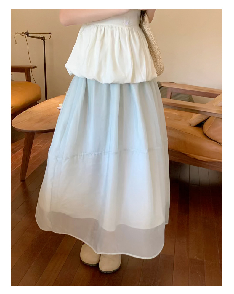 ロングスカート オフショルダーティアードマキシワンピース