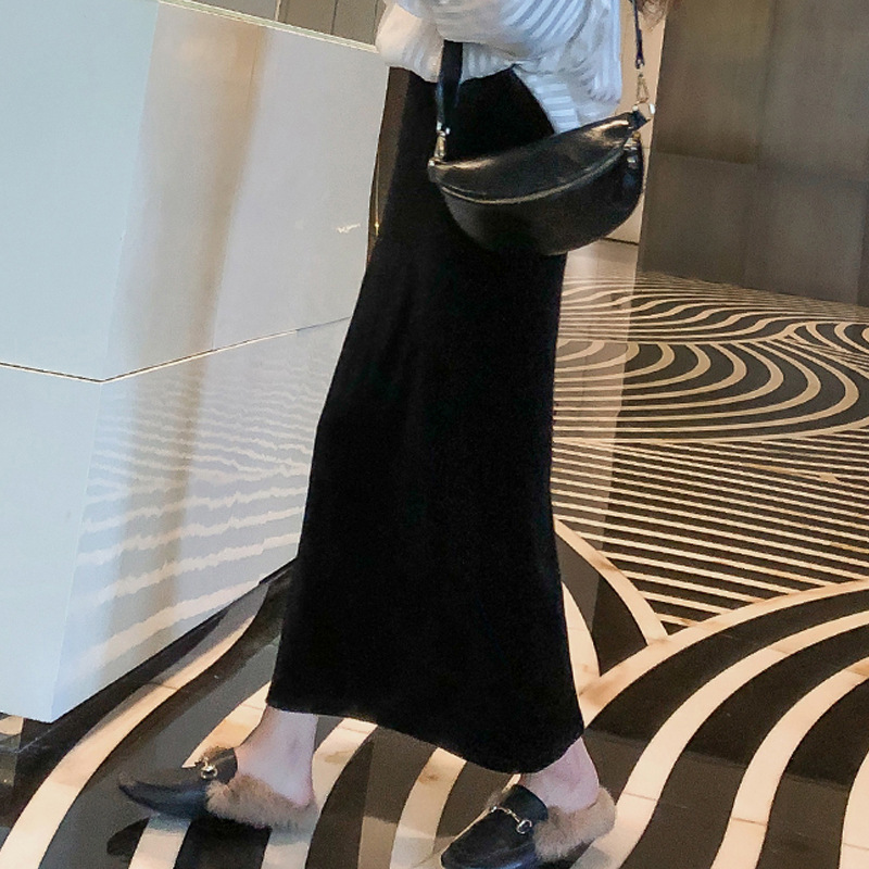 ロングスカート ストレートシルエット ロングタイトスカート